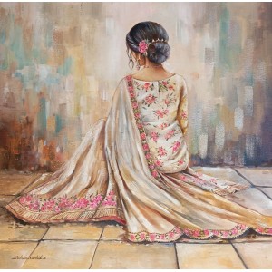 Sabeen Rashid, 24 x 24 Inches, Acrylic on Canvas, Figurative Painting, AC-SBRS-029